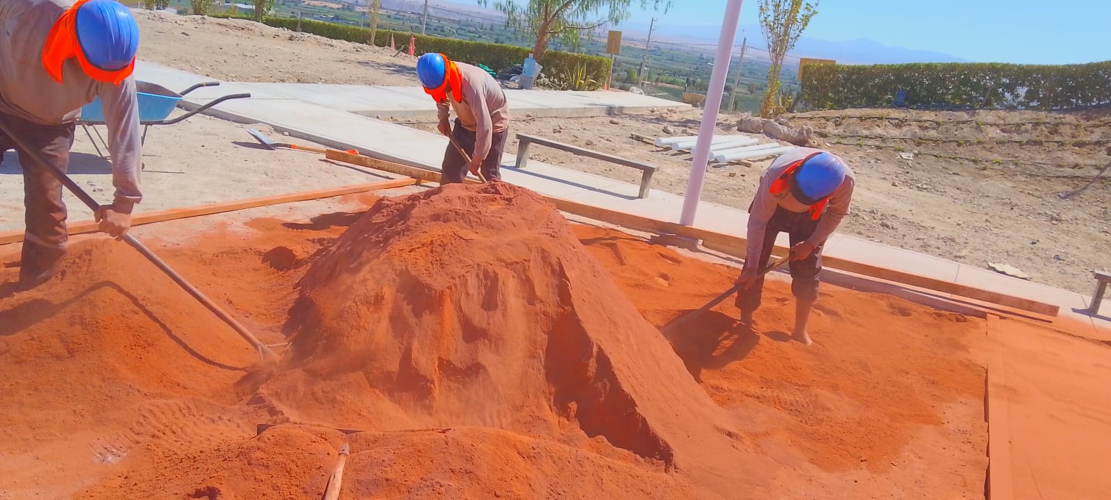 Instalacion de polvo construccion